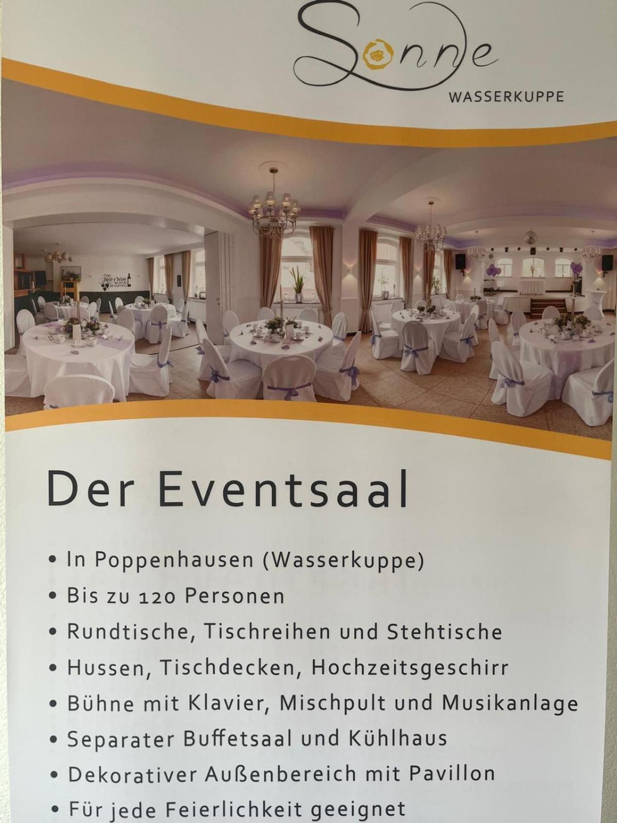 Zur Sonne "Gasthaus-Bar-Events" Poppenhausen Exterior photo